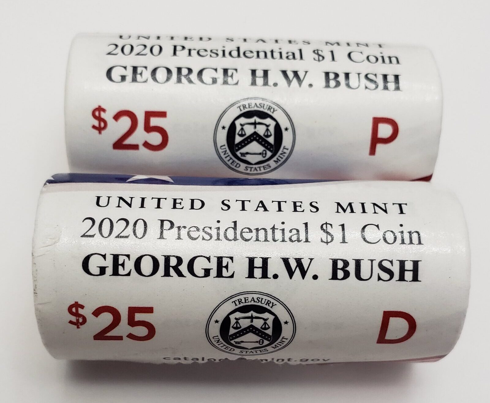 2020 P & D George H.W. Bush Presidential Dollar Set (2 Coins) **FREE SHIPPING** - Image 3