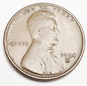 1934 D Lincoln Wheat Cent / Penny *GOOD OR BETTER **FREE SHIPPING**