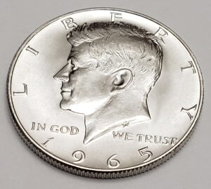 1965 P KENNEDY HALF DOLLAR  *40% SILVER*  **FREE SHIPPING**