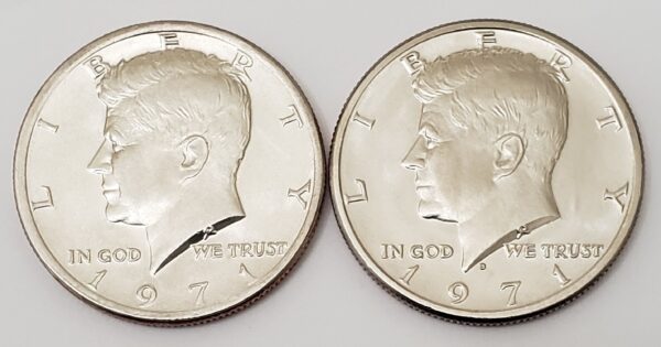 1971 P & D KENNEDY HALF DOLLAR SET (2 COINS)  **FREE SHIPPING**