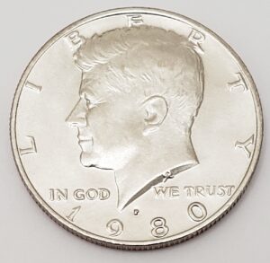 1980 P KENNEDY HALF DOLLAR  **FREE SHIPPING**