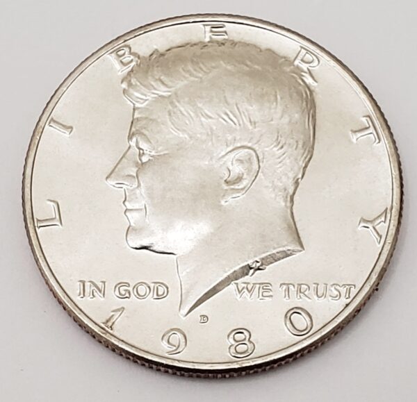 1980 D KENNEDY HALF DOLLAR  **FREE SHIPPING**