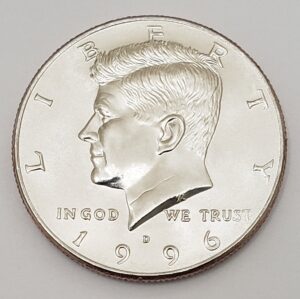 1996 D KENNEDY HALF DOLLAR  **FREE SHIPPING**