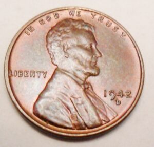 1942 D Lincoln Wheat Cent / Penny *FINE OR BETTER*  **FREE SHIPPING**