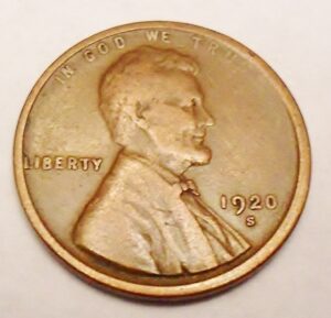 1920 S Lincoln Wheat Cent / Penny *AG OR BETTER  **FREE SHIPPING**