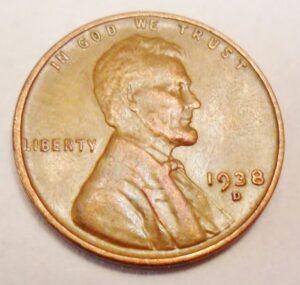 1938 D Lincoln Wheat Cent / Penny *GOOD OR BETTER  **FREE SHIPPING**