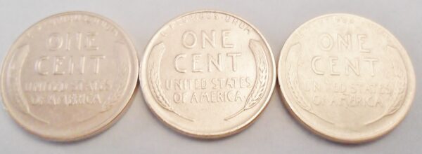 1940 P D S Lincoln Wheat Cent / Penny Set (3 Coins) *FINE OR BETTER*  **FREE SHIPPING** - Image 2