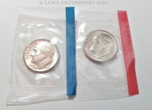 1976 P & D Roosevelt Dime Set (2 Coins) *MINT CELLO* **FREE SHIPPING**