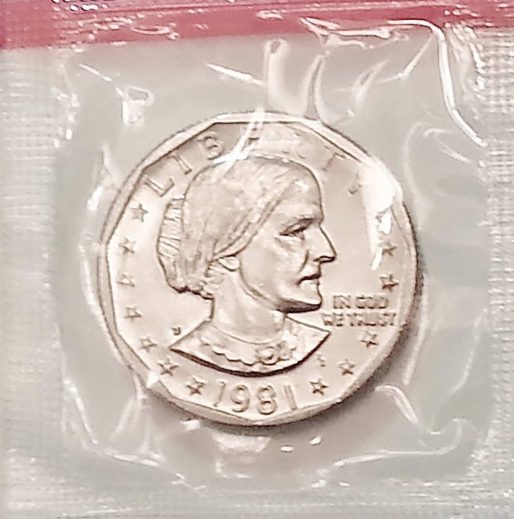 1981 P D S Susan B. Anthony Dollar Set (3 Coins) *MINT CELLO* **FREE SHIPPING** - Image 7