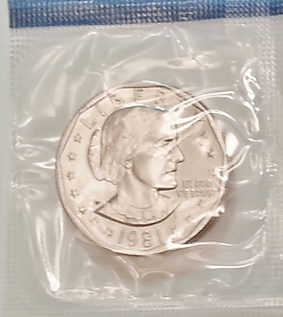 1981 P D S Susan B. Anthony Dollar Set (3 Coins) *MINT CELLO* **FREE SHIPPING** - Image 5