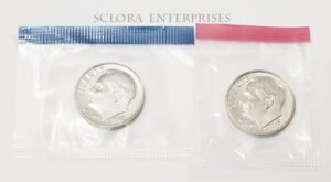 1981 P & D Roosevelt Dime Set (2 Coins) *MINT CELLO* **FREE SHIPPING**