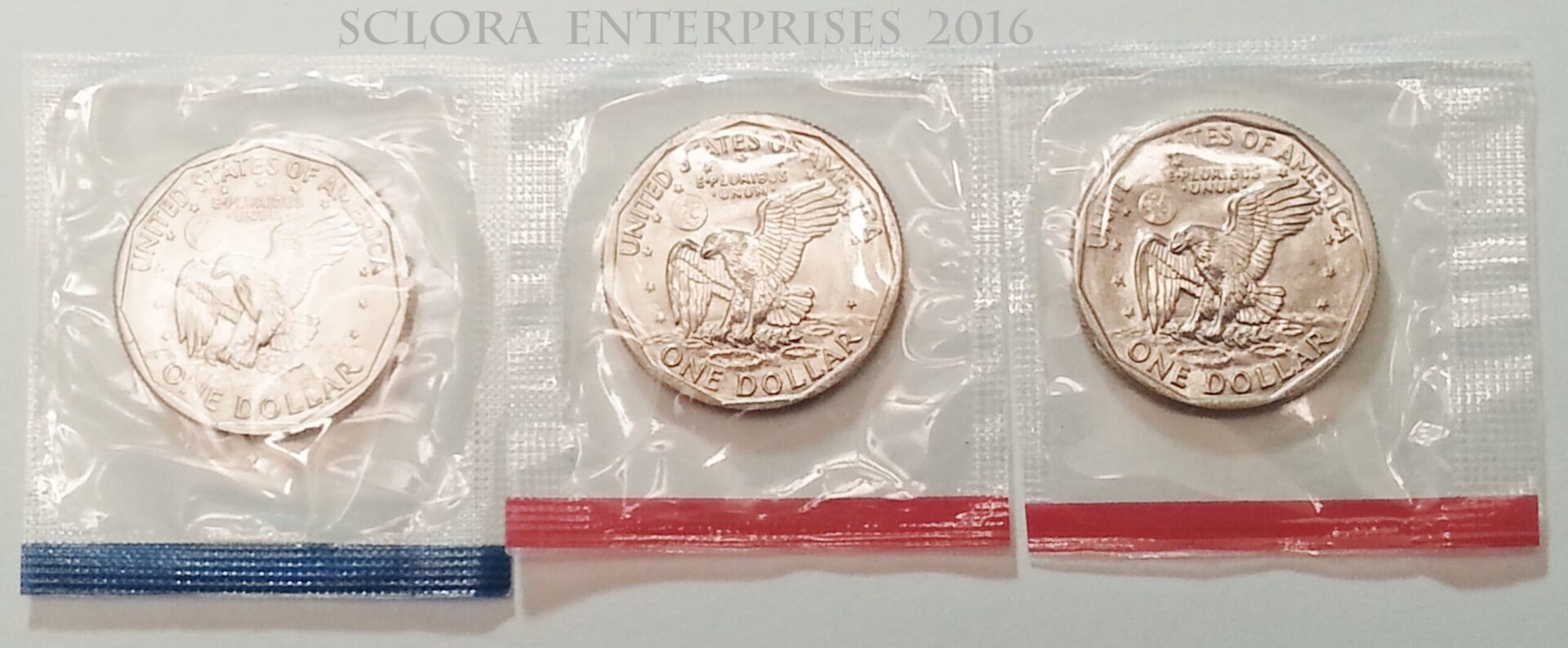 1981 P D S Susan B. Anthony Dollar Set (3 Coins) *MINT CELLO* **FREE SHIPPING** - Image 2