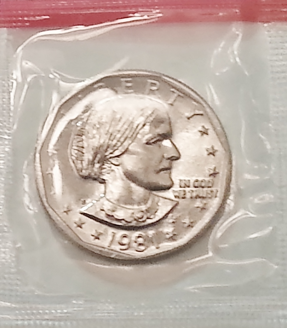 1981 P D S Susan B. Anthony Dollar Set (3 Coins) *MINT CELLO* **FREE SHIPPING** - Image 3