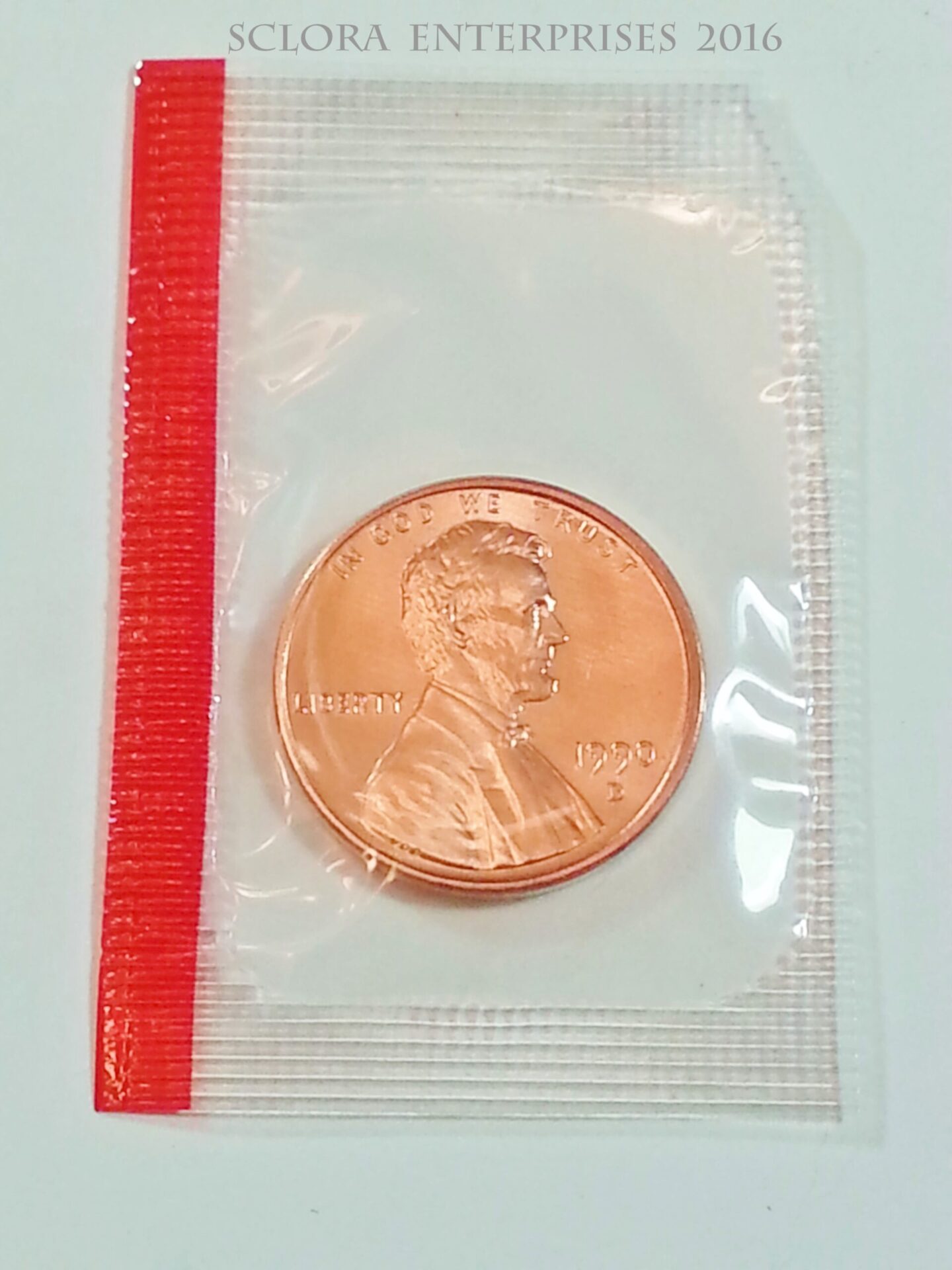 1990 P & D Lincoln Memorial Cent / Penny Set (2 Coins) *MINT CELLO* **FREE SHIPPING** - Image 3