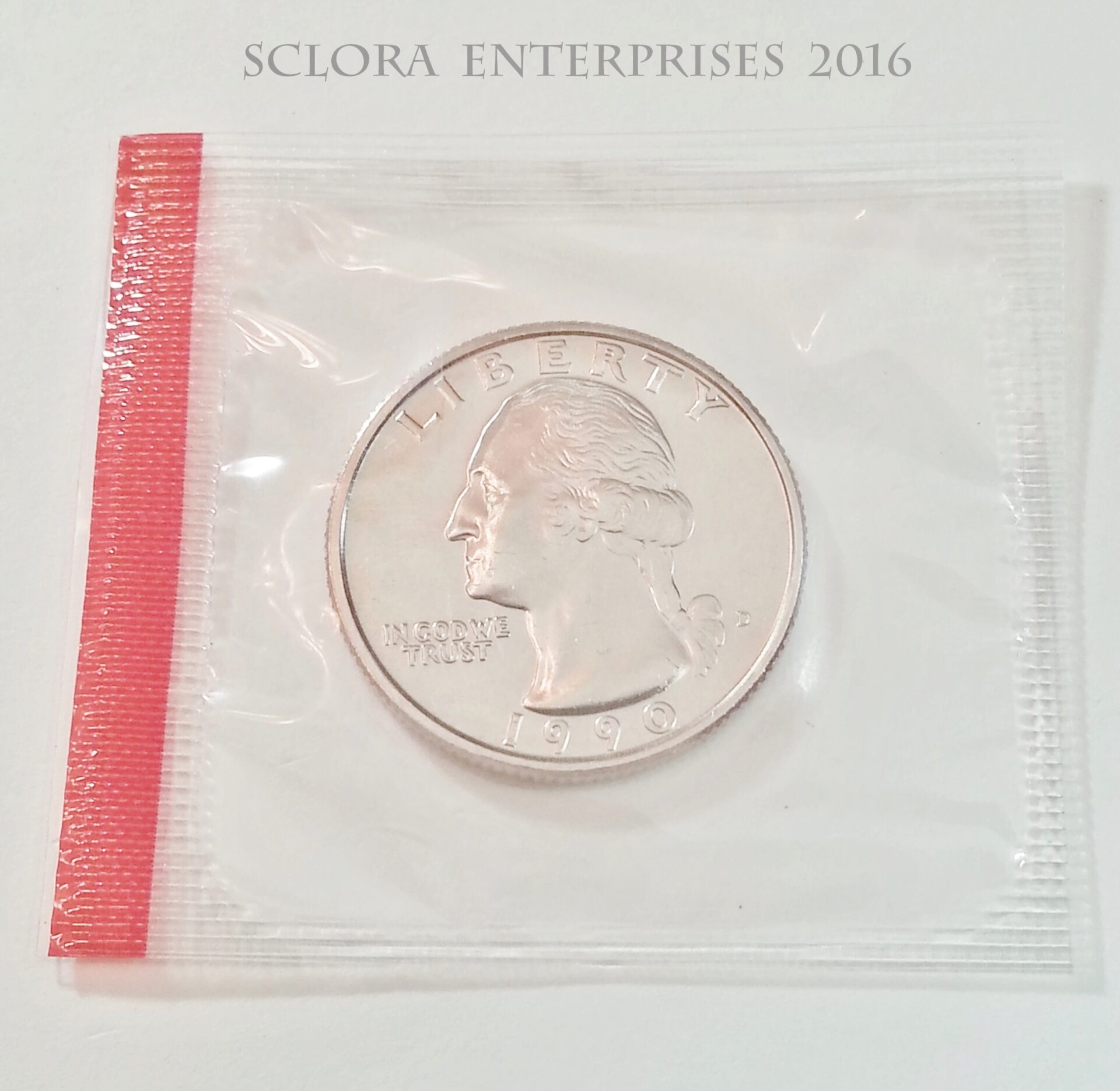 1990 P & D Washington Quarter Set (2 Coins) *MINT CELLO* **FREE SHIPPING** - Image 3