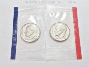 1990 P & D Roosevelt Dime Set (2 Coins) *MINT CELLO* **FREE SHIPPING**