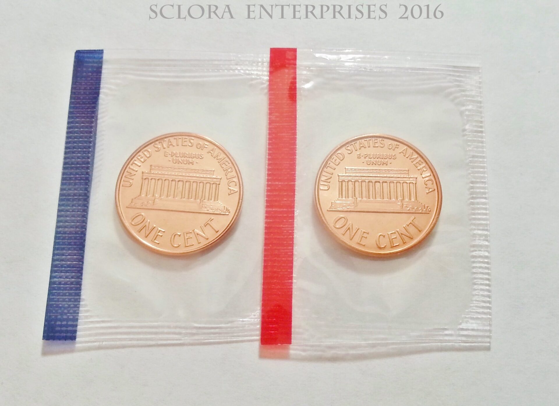 1990 P & D Lincoln Memorial Cent / Penny Set (2 Coins) *MINT CELLO* **FREE SHIPPING** - Image 2