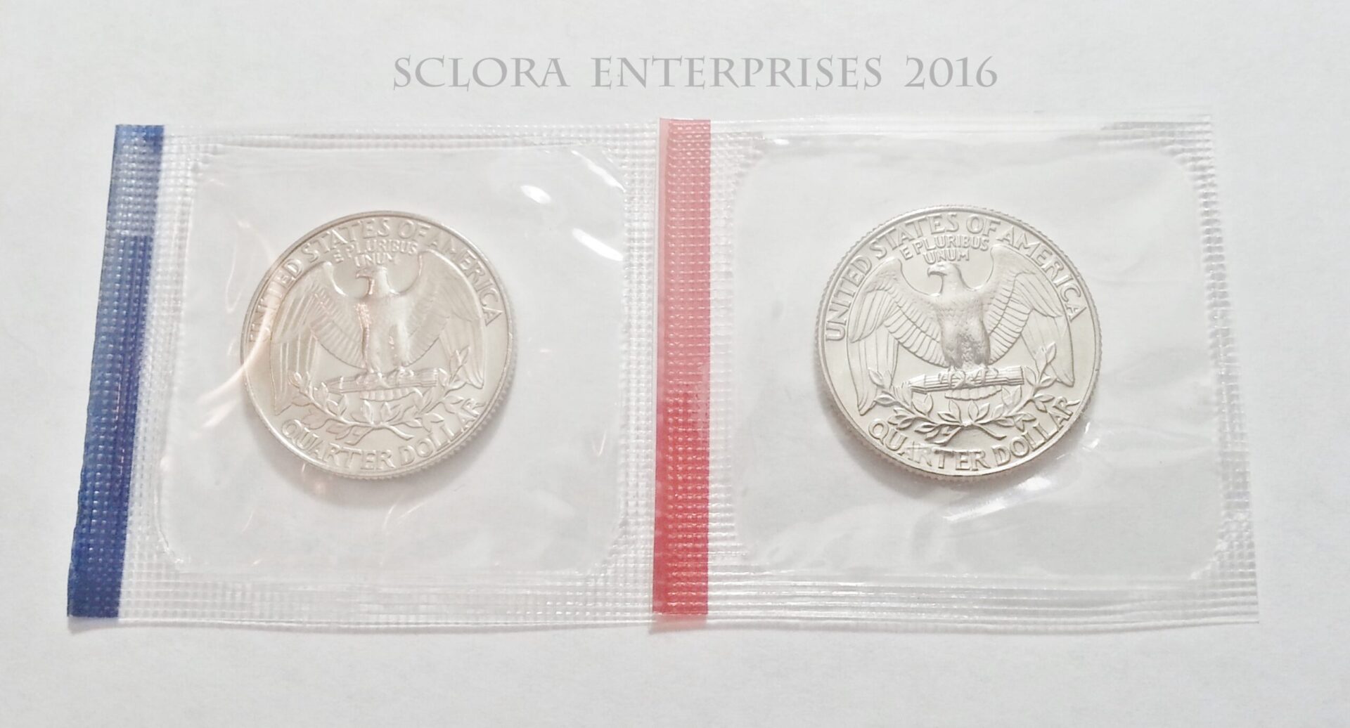 1990 P & D Washington Quarter Set (2 Coins) *MINT CELLO* **FREE SHIPPING** - Image 2