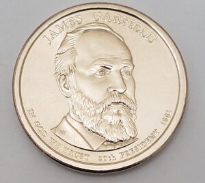 2011 D James Garfield Presidential Dollar  **FREE SHIPPING**