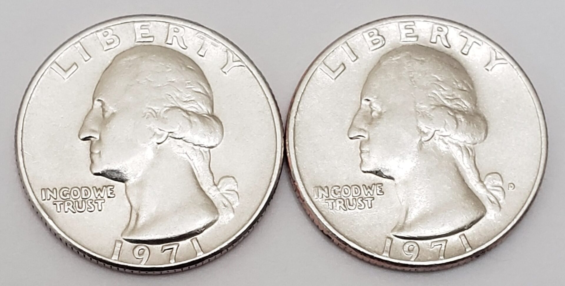 1971 P & D Washington Quarter Set (2 Coins) **FREE SHIPPING**