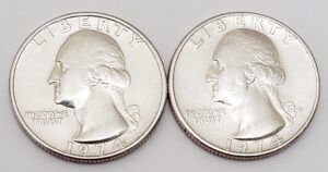 1974 P & D Washington Quarter Set (2 Coins) **FREE SHIPPING**