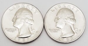 1985 P & D Washington Quarter Set (2 Coins) **FREE SHIPPING**