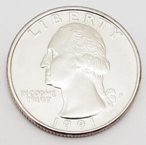 1991 P Washington Quarter **FREE SHIPPING**
