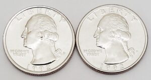1992 P & D Washington Quarter Set (2 Coins) **FREE SHIPPING**