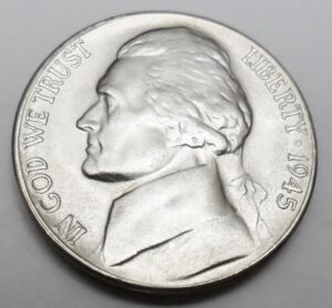 1945 P Jefferson Nickel  *35% SILVER*  *AG OR BETTER*  **FREE SHIPPING**