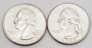1996 P & D Washington Quarter Set (2 Coins) **FREE SHIPPING**