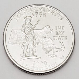 2000 D Massachusetts State Quarter **FREE SHIPPING**
