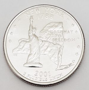 2001 D New York State Quarter **FREE SHIPPING**