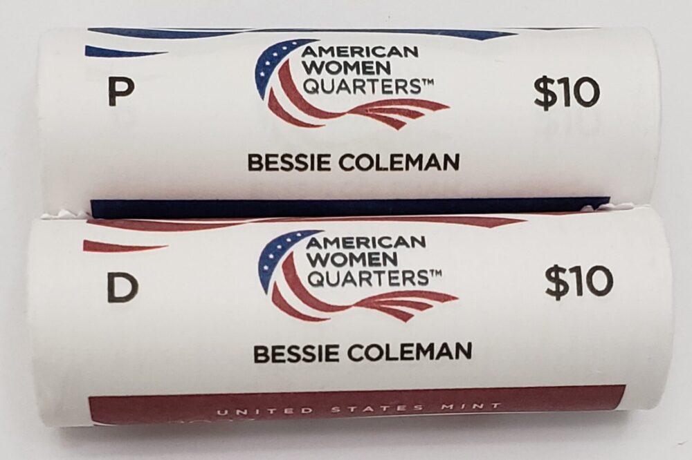 2023 P & D BESSIE COLEMAN QUARTERS *BU UNCIRCULATED* **FREE SHIPPING** - Image 3