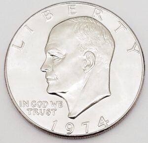 1974 P Dwight D. Eisenhower (IKE) Dollar Coin **FREE SHIPPING**