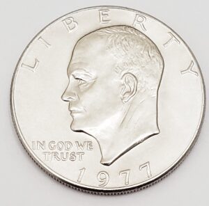 1977 P Dwight D. Eisenhower (IKE) Dollar Coin **FREE SHIPPING**