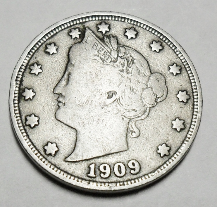 1909 P LIBERTY HEAD "V" NICKEL *AG OR BETTER* **FREE SHIPPING**