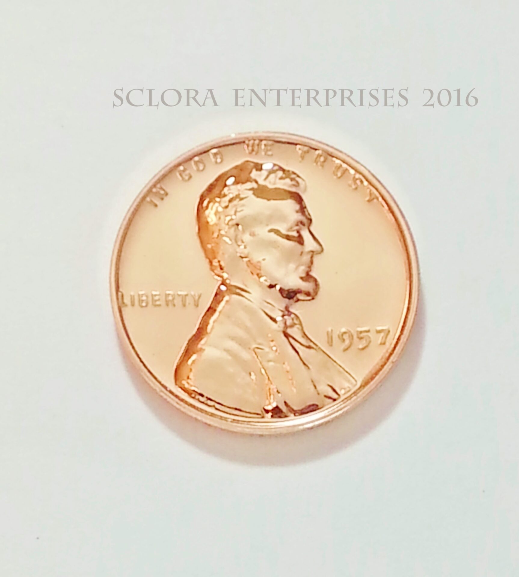 1957 P Lincoln Memorial Cent / Penny *PROOF* **FREE SHIPPING** - Image 3