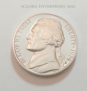 1974 S Jefferson *PROOF* Nickel   **FREE SHIPPING**