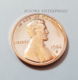 1986 S Lincoln Memorial Cent / Penny *PROOF* **FREE SHIPPING**