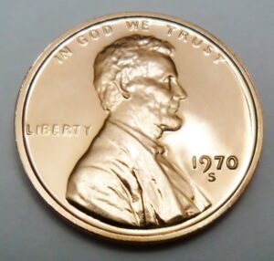 1970 S Lincoln Memorial Cent / Penny *SMALL DATE PROOF*  VERY RARE!  **FREE SHIPPING**