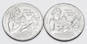2024 P & D PATSY TAKEMOTO MINK QUARTERS *BU UNCIRCULATED* **FREE SHIPPING**