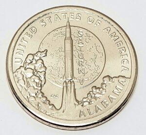 2024 P American Innovation Dollar Coin Alabama Saturn Rocket *BU* **FREE SHIPPING**