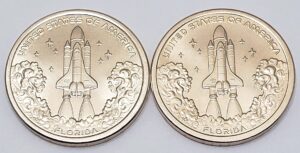 2025 P & D American Innovation Dollar Coin Set Florida Space Shuttle *BU* **FREE SHIPPING**