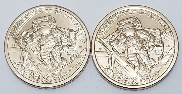 2025 P & D American Innovation Dollar Coin Set Texas Astronaut *BU* **FREE SHIPPING**