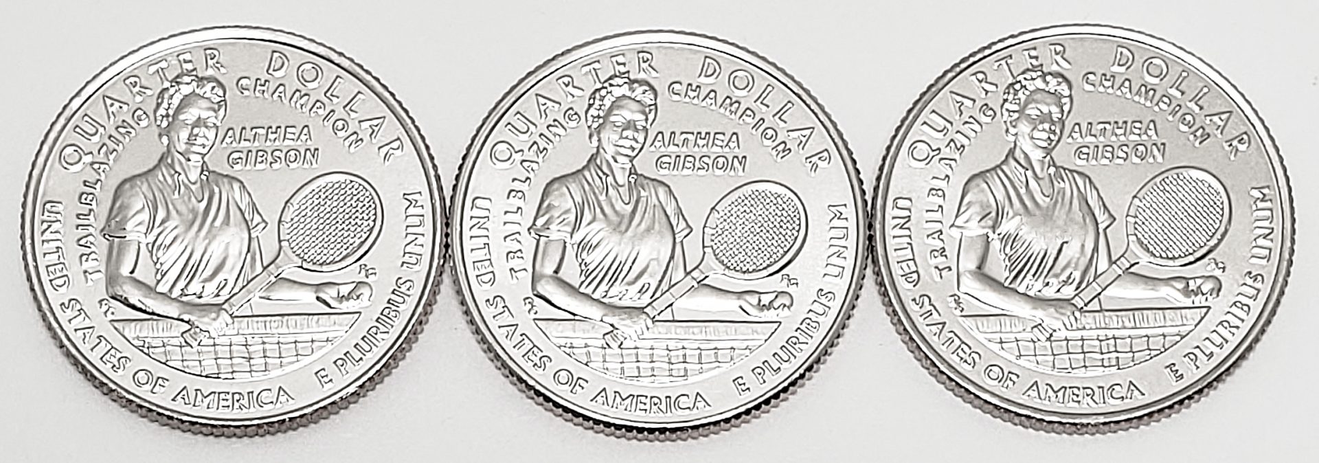 2025 P D S ALTHEA GIBSON QUARTER SET (3 COINS) *BU UNCIRCULATED* **FREE SHIPPING**