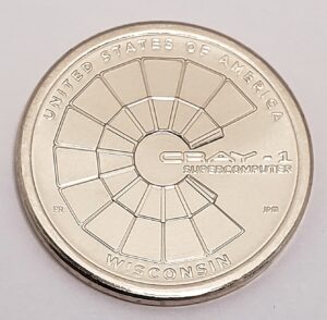 2026 P American Innovation Dollar Coin Wisconsin Cray -1 Supercomputer *BU* **FREE SHIPPING**